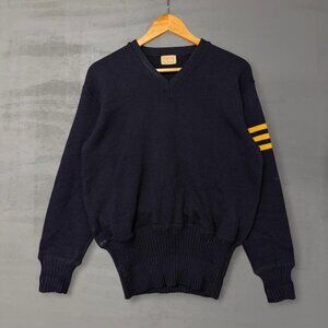 True Vintage Detroit Knitting Mills Michigan Wolverines 50s Wool Sweater